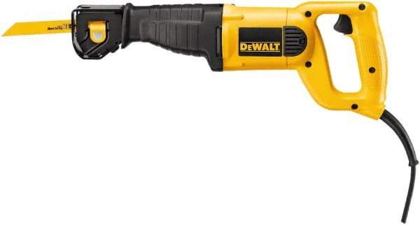 DeWALT - 2,800 Strokes per Minute, 1-1/8 Inch Stroke Length, Electric Reciprocating Saw - 120 Volts, 10 Amps - Americas Industrial Supply