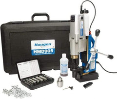 Hougen - 2" Travel, Portable Magnetic Drill Press - 250 & 450 RPM, 9 Amps, 1.5 hp, 1035 Watts - Americas Industrial Supply