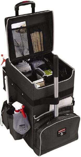 Rubbermaid - Ballistic Nylon Janitor Cart - 14-1/4" Width - Americas Industrial Supply