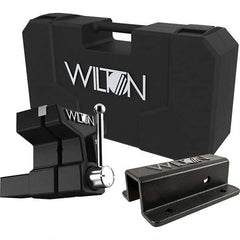 Wilton - 6" Jaw Width x 5-3/4" Jaw Opening, 5" Throat Depth, Bench & Pipe Combination Vise - Americas Industrial Supply