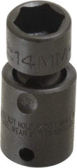 Proto - 3/8" Drive 14mm Standard Universal Impact Socket - 6 Points, 2" OAL - Americas Industrial Supply