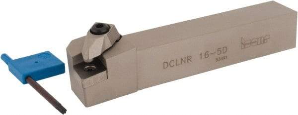 Iscar - DCLN, Right Hand Cut, 5° Lead Angle, 1" Shank Height x 1" Shank Width, Negative Rake Indexable Turning Toolholder - 6" OAL, CN..54. Insert Compatibility, Series Isoturn - Americas Industrial Supply