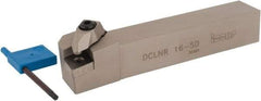 Iscar - DCLN, Right Hand Cut, 5° Lead Angle, 1" Shank Height x 1" Shank Width, Negative Rake Indexable Turning Toolholder - 6" OAL, CN..54. Insert Compatibility, Series Isoturn - Americas Industrial Supply