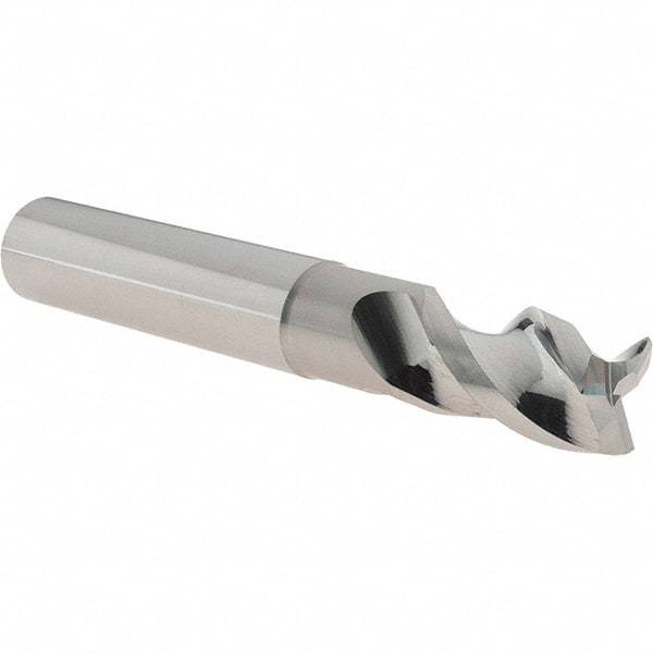 Iscar - 3/4", 3 Flute, Single End, Solid Carbide, 0.02" Corner Radius End Mill - 5" OAL, Right Hand Flute, 1.2" LOC, Right Hand Cut, 2-1/4" Extended Reach - Americas Industrial Supply