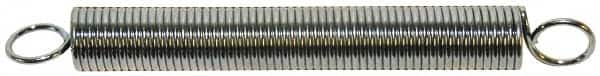Gardner Spring - 0.312" OD, 2.62 Lb Max Load, 3.12" Max Ext Len, 0.0286" Wire Diam Spring - 1.36 Lb/In Rating - Americas Industrial Supply