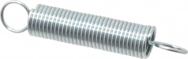 Gardner Spring - 1/4" OD, 3.37 Lb Max Load, 2.54" Max Ext Len, 0.0286" Wire Diam Spring - 2.6 Lb/In Rating - Americas Industrial Supply