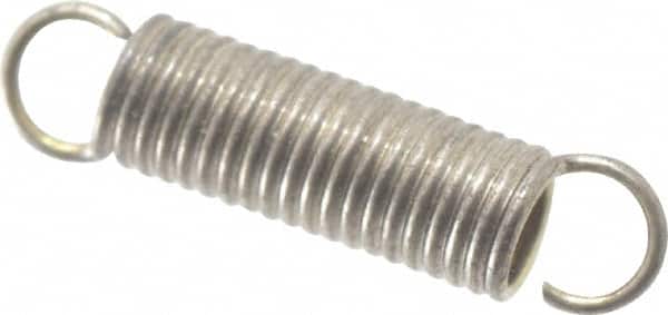 Gardner Spring - 3/32" OD, 1 Lb Max Load, 0.66" Max Ext Len, 0.012" Wire Diam Spring - 3.2 Lb/In Rating, 3/8" Free Length - Americas Industrial Supply