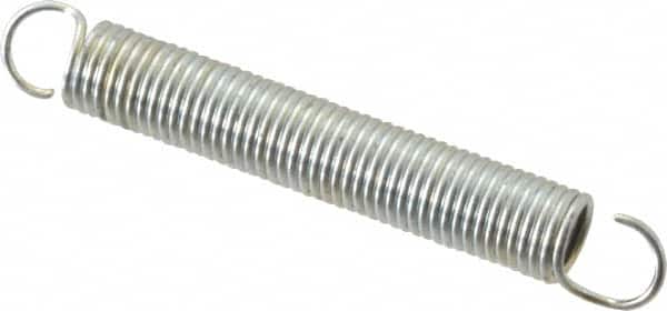 Gardner Spring - 3/16" OD, 2.5 Lb Max Load, 2-3/4" Max Ext Len, 0.022" Wire Diam Spring - 1.6 Lb/In Rating, 1-3/8" Free Length - Americas Industrial Supply