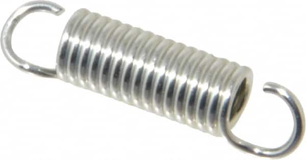 Gardner Spring - 1/4" OD, 8.5 Lb Max Load, 1.42" Max Ext Len, 0.037" Wire Diam Spring - 17.7 Lb/In Rating, 1" Free Length - Americas Industrial Supply