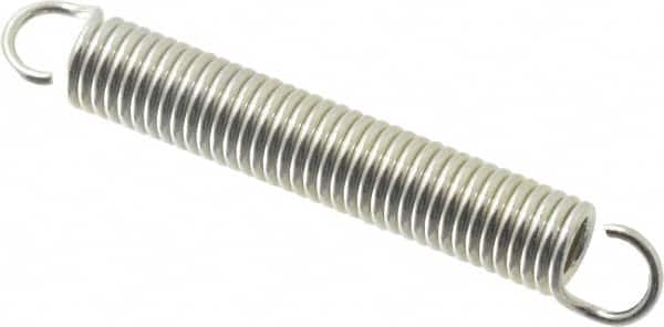 Gardner Spring - 1/4" OD, 8.5 Lb Max Load, 2.69" Max Ext Len, 0.037" Wire Diam Spring - 8 Lb/In Rating, 1-3/4" Free Length - Americas Industrial Supply