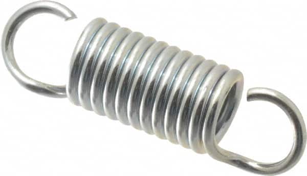 Gardner Spring - 3/8" OD, 17.5 Lb Max Load, 1.7" Max Ext Len, 0.055" Wire Diam Spring - 34.8 Lb/In Rating, 1-1/4" Free Length - Americas Industrial Supply