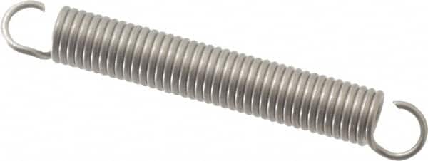 Gardner Spring - 3/16" OD, 3.74 Lb Max Load, 2.31" Max Ext Len, 0.026" Wire Diam Spring - 3.48 Lb/In Rating, 1-3/8" Free Length - Americas Industrial Supply