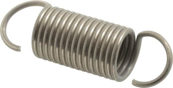 Gardner Spring - 5/8" OD, 16.52 Lb Max Load, 3.18" Max Ext Len, 0.069" Wire Diam Spring - 12.26 Lb/In Rating, 2" Free Length - Americas Industrial Supply