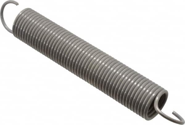 Gardner Spring - 3/4" OD, 18 Lb Max Load, 10.94" Max Ext Len, 0.075" Wire Diam Spring - 2.7 Lb/In Rating, 5" Free Length - Americas Industrial Supply