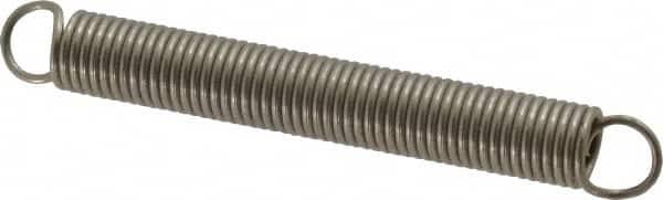Gardner Spring - 1/2" OD, 7.07" Max Ext Len, 0.063" Wire Diam Spring - 4.7795 Lb/In Rating, 1.4773 Lb Init Tension - Americas Industrial Supply