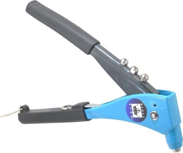 RivetKing - Right Angle Head Hand Riveter - 1/8 to 3/16" Rivet Capacity, 10-1/2" OAL - Americas Industrial Supply