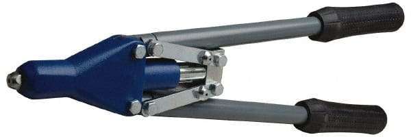 RivetKing - Straight Head Hand Riveter - 1/8 to 3/16" Rivet Capacity, 17-1/2" OAL - Americas Industrial Supply