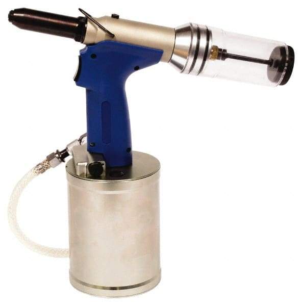 RivetKing - Up to 1/4" Capacity, Air Riveter - 1" Long Stroke, 1/4" Inlet - Americas Industrial Supply