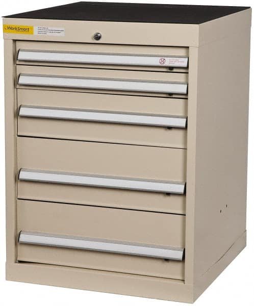 Value Collection - 5 Drawer, Cabinet Only - Tan, 24" Wide x 32" High - Americas Industrial Supply