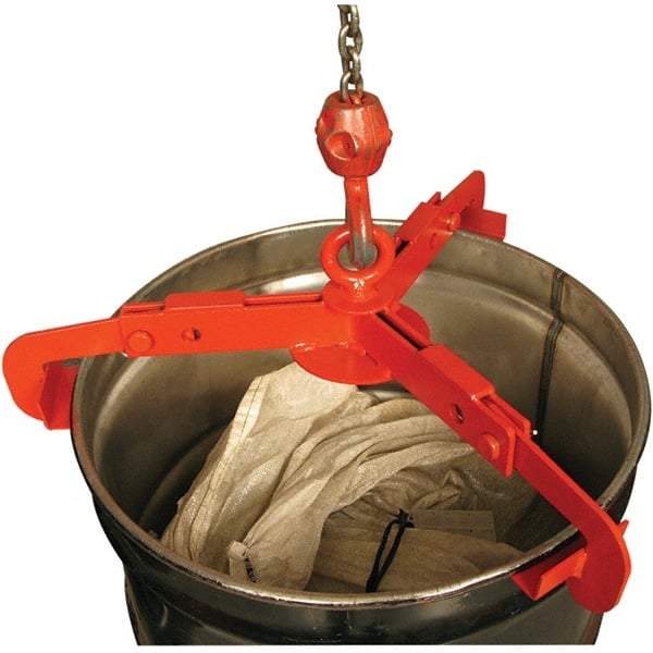 Wesco Industrial Products - 1,000 Lb Load Capacity, 30 & 55 Gal Drum Lifter - 29-1/2" Wide x 5-1/2" High, Steel Wheels - Americas Industrial Supply