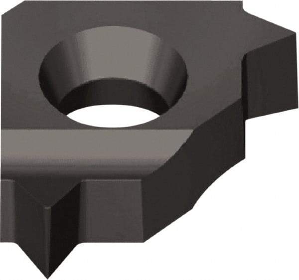 Vargus - 5LKIR Internal Right Hand 27 NPT Laydown Threading Insert - Grade VTX, TiAlN Coated Carbide, 5mm Inscribed Circle - Americas Industrial Supply