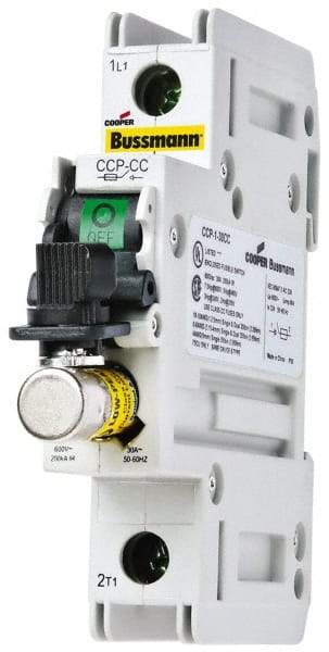 Cooper Bussmann - 125VDC & 600VAC, 2 Pole, Open Fused Cam & Disconnect Switch - 2 Wires - Americas Industrial Supply