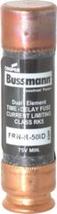 Cooper Bussmann - 125 VDC, 250 VAC, 50 Amp, Time Delay General Purpose Fuse - Fuse Holder Mount, 76.2mm OAL, 20 at DC, 200 (RMS) kA Rating, 20.6mm Diam - Americas Industrial Supply