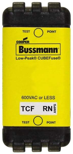 Cooper Bussmann - 300 VDC, 600 VAC, 90 Amp, Time Delay General Purpose Fuse - Plug-in Mount, 76.45mm OAL, 100 at DC, 200 (CSA RMS), 300 (UL RMS) kA Rating - Americas Industrial Supply