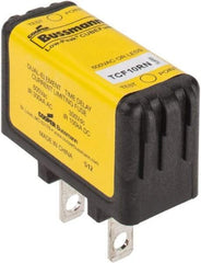 Cooper Bussmann - 300 VDC & 600 VAC, 10 Amp, Time Delay General Purpose Fuse - Plug-in Mount, 47.75mm OAL, 100 at DC, 200 (CSA RMS), 300 (UL RMS) kA Rating - Americas Industrial Supply