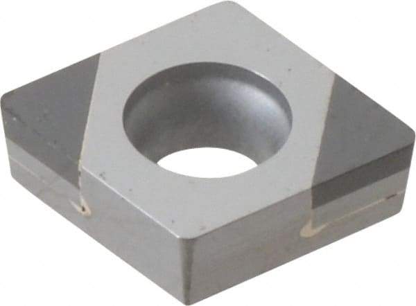 Seco - CCGW21.51 L1-B Grade CBN200 PCBN Turning Insert - Uncoated, 80° Diamond, 1/4" Inscr Circle, 3/32" Thick, 1/64" Corner Radius - Americas Industrial Supply