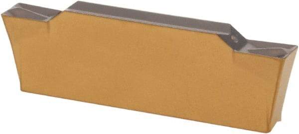 Iscar - 24GDMW Grade IC830, 2.39mm Cutting Width Carbide Grooving Insert - 1.5mm Max Depth of Cut, Neutral, 0.18mm Corner Radius, TiAlN Finish - Americas Industrial Supply