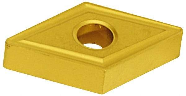 Hertel - DNMG431 R Grade HC210 Carbide Turning Insert - TiN Finish, 55° Diamond, 1/2" Inscr Circle, 3/16" Thick, 1/64" Corner Radius - Americas Industrial Supply