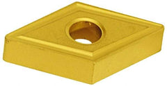 Hertel - DNMG431 R Grade HC210 Carbide Turning Insert - TiN Finish, 55° Diamond, 1/2" Inscr Circle, 3/16" Thick, 1/64" Corner Radius - Americas Industrial Supply