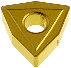 Hertel - WNMG431 F Grade HC335 Carbide Turning Insert - TiC/TiCN/TiN Finish, 80° Trigon, 1/2" Inscr Circle, 3/16" Thick, 1/64" Corner Radius - Americas Industrial Supply