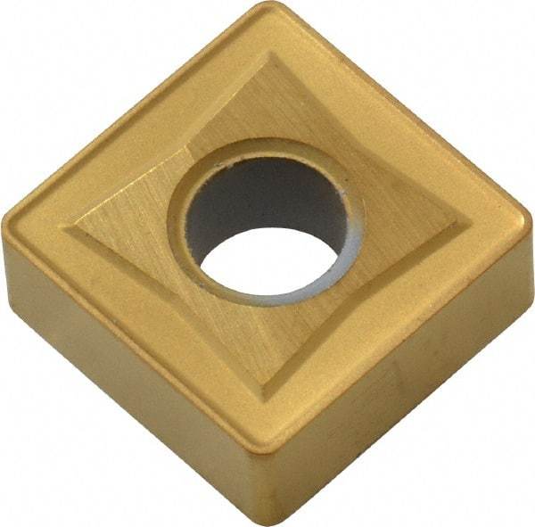 Hertel - SNMG432 R Grade HC210 Carbide Turning Insert - TiN Finish, 90° Square, 1/2" Inscr Circle, 3/16" Thick, 1/32" Corner Radius - Americas Industrial Supply