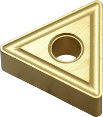 Hertel - TNMG332 R Grade HC335 Carbide Turning Insert - TiC/TiCN/TiN Finish, 60° Triangle, 3/8" Inscr Circle, 3/16" Thick, 1/32" Corner Radius - Americas Industrial Supply