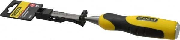 Stanley - 9" OAL x 1/2" Blade Width Wood Chisel - 1/2" Tip, Polypropylene Handle - Americas Industrial Supply