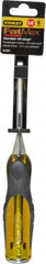 Stanley - 9" OAL x 1/4" Blade Width Wood Chisel - 1/4" Tip, Acetate & Rubber Grip Handle - Americas Industrial Supply