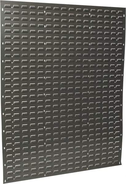 Quantum Storage - 48" Wide x 61" High, Gray Louvered Bin Panel - Use with Quantum Storage Systems - ALL QUS Bins - Americas Industrial Supply