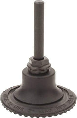 Made in USA - 2" Diam Quick-Change Type R Disc Backing Pad - 1/4" Shank Diam, Medium Density, 30,000 RPM - Americas Industrial Supply
