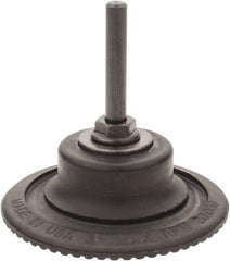 Made in USA - 3" Diam Quick-Change Type R Disc Backing Pad - 1/4" Shank Diam, Medium Density, 20,000 RPM - Americas Industrial Supply