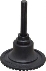 Made in USA - 2" Diam Quick-Change Type S Disc Backing Pad - 1/4" Shank Diam, Medium Density, 30,000 RPM - Americas Industrial Supply
