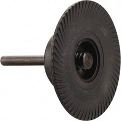 Made in USA - 3" Diam Quick-Change Type S Disc Backing Pad - 1/4" Shank Diam, Medium Density, 20,000 RPM - Americas Industrial Supply