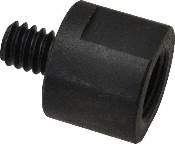 Made in USA - 3/8" Max Diam, Abrasive Disc Adapter - 1/4-20, 3/8-24 - Americas Industrial Supply