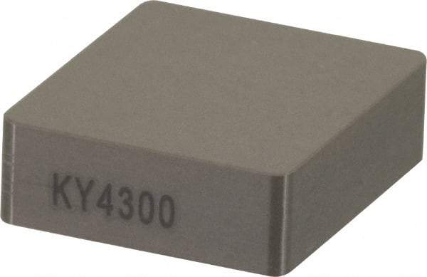 Kennametal - CNG453 T0420 Grade KY4300 Ceramic Turning Insert - Al2O3 Finish, 80° Diamond, 1/2" Inscr Circle, 5/16" Thick, 3/64" Corner Radius - Americas Industrial Supply