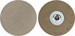 PFERD - 3" Disc Diam, 220 Grit, Diamond Quick Change Disc - Type R Attaching System, Coated, Brown, Fine Grade, 6,300 RPM, D76 Series - Americas Industrial Supply