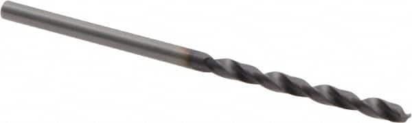 Guhring - 2.3mm 118° Solid Carbide Jobber Drill - FIREX Finish, Right Hand Cut, Spiral Flute, Straight Shank, 53mm OAL, Faceted Point - Americas Industrial Supply