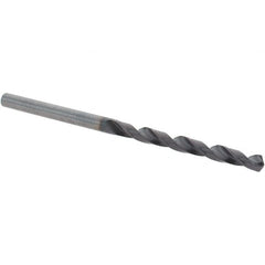 Guhring - 3.4mm 118° Solid Carbide Jobber Drill - FIREX Finish, Right Hand Cut, Spiral Flute, Straight Shank, 70mm OAL, Faceted Point - Americas Industrial Supply