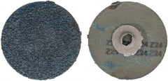 Tru-Maxx - 3" Disc Diam, 24 Grit, Zirconia Alumina Quick Change Disc - Type S Attaching System, Coated, Blue, Very Coarse Grade - Americas Industrial Supply