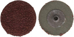 Tru-Maxx - 2" Disc Diam, 24 Grit, Aluminum Oxide Quick Change Disc - Type S Attaching System, Coated, Maroon, Very Coarse Grade - Americas Industrial Supply